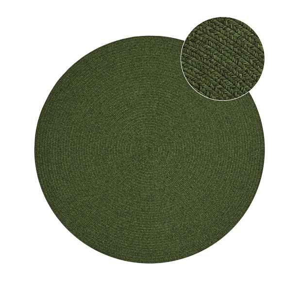 Zelený kulatý venkovní koberec ø 150 cm - NORTHRUGS