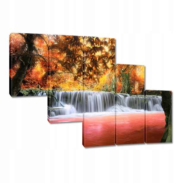 Obraz 150x105 Oranžový vodopád