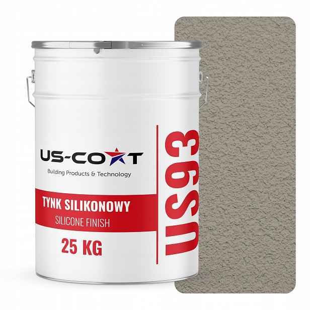 Silikonová Fasádní Omítka Šedá Teplá F293 25KG Beránek Granulace 2.0mm