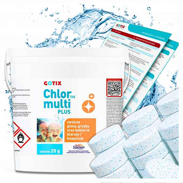 Chlor do bazénu Jacuzzi Spa Multifunkční tablety Chemie do bazénu 5 kg