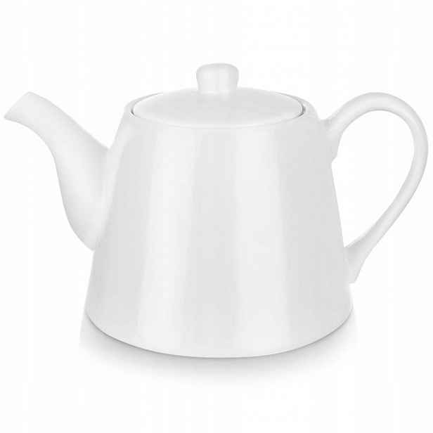 Porcelánová konvice na kávu, stolní, bílá, na čaj, bylinky, nápoje, 2 l