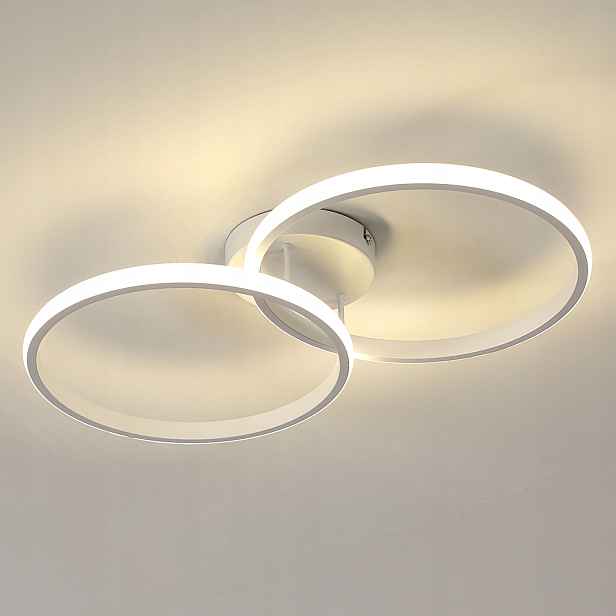 Stropní Led Svítidlo Plafon Ring Bílé Moderní Do Obývacího Pokoje 4500K 4100LM 36W