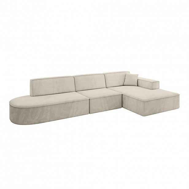 ALTDECOR ROHOVÁ SEDACÍ SOUPRAVA s otomanem vpravo IREA-L2-v4 – 328 × 171 × 79 cm, tmavě šedá