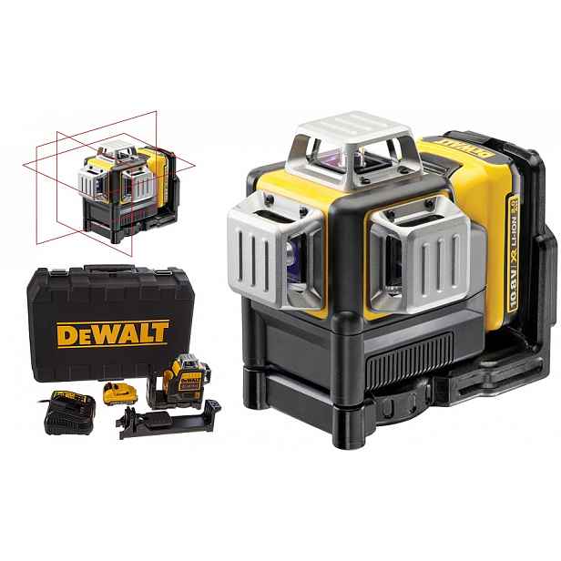 DeWALT DCE089D1R 10,8V Laserová křížová vodováha Hd akumulátorová baterie