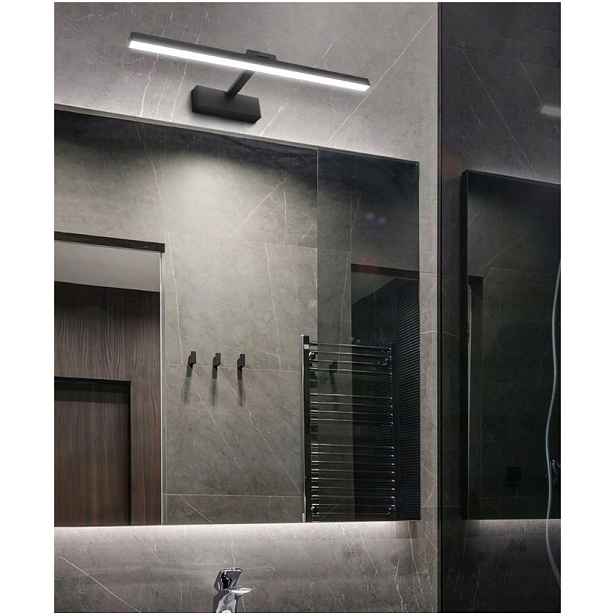 Lampa Nad Zrcadlo Koupelnová Lampa Galerijka Černá Led Neutrální 4000K