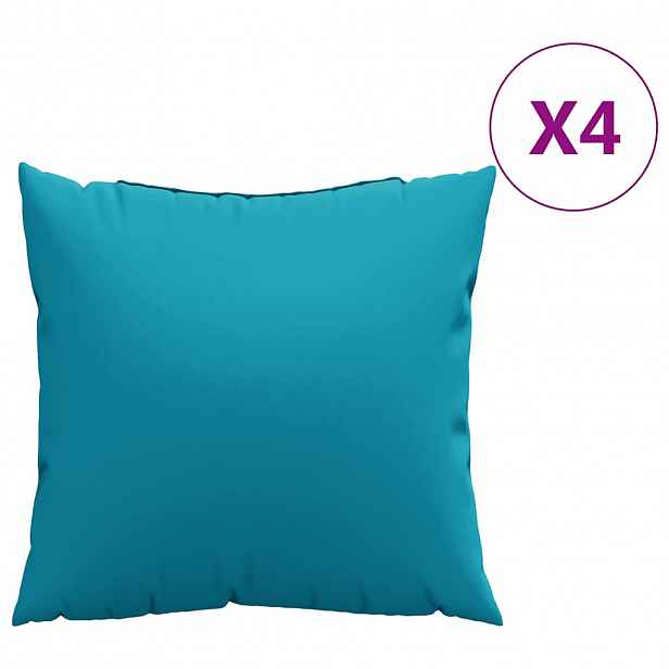 vidaXL Polštáře na pohovku 4 ks modré 50x50 cm látkové