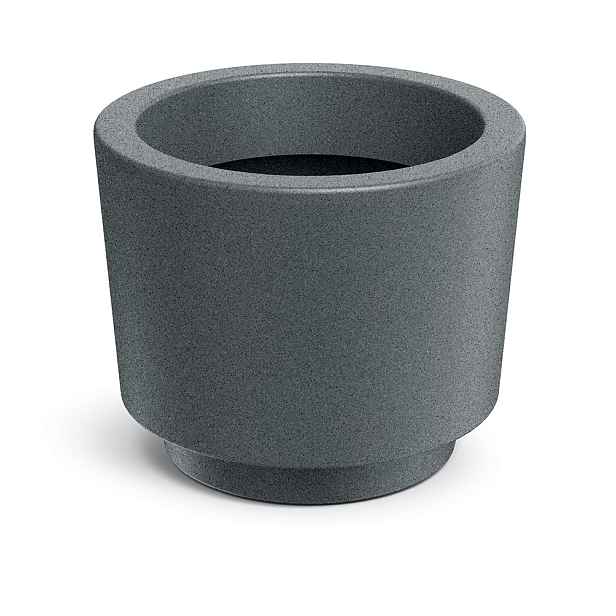 Prosperplast Květináč SPLITOS ROUND granitově šedý, varianta 30 cm
