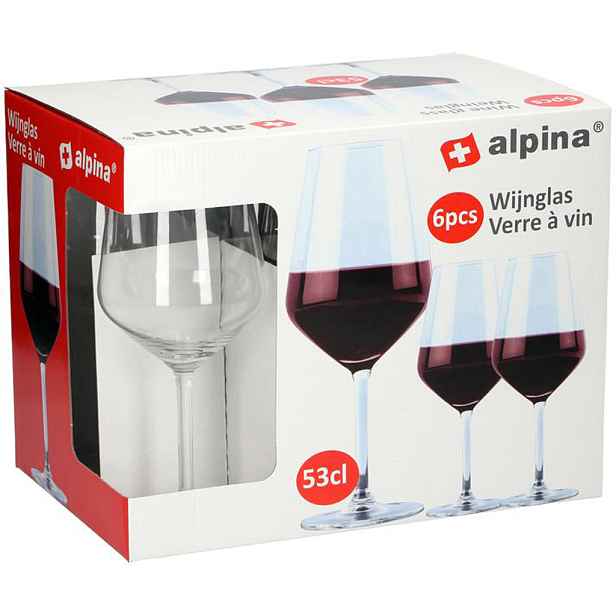 Sklenice na červené víno ALPINA 530ml 6ks