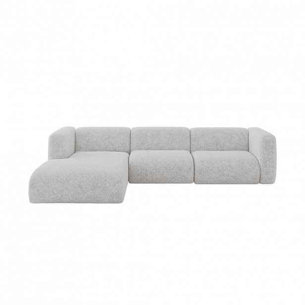 ALTDECOR ROHOVÁ SEDAČKA S LEVOU OTOMANOU MIRA-L2 318x179x89 Šedá Velur