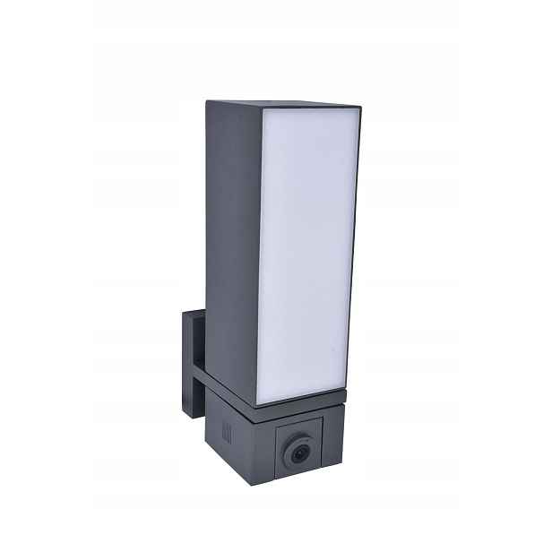 Lutec Cuba venkovní nástěnné svítidlo s Led kamerou 17W 1000lm IP44 antracit