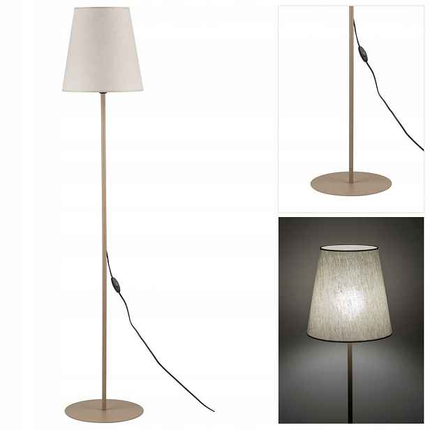 Podlahová lampa Elizabeth béžová, elegantní design v ložnici Tk Lighting