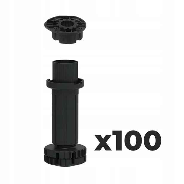 Regulovatelná noha Camar Smile "100" (95–120 mm), 300 kg s patkou 100 ks