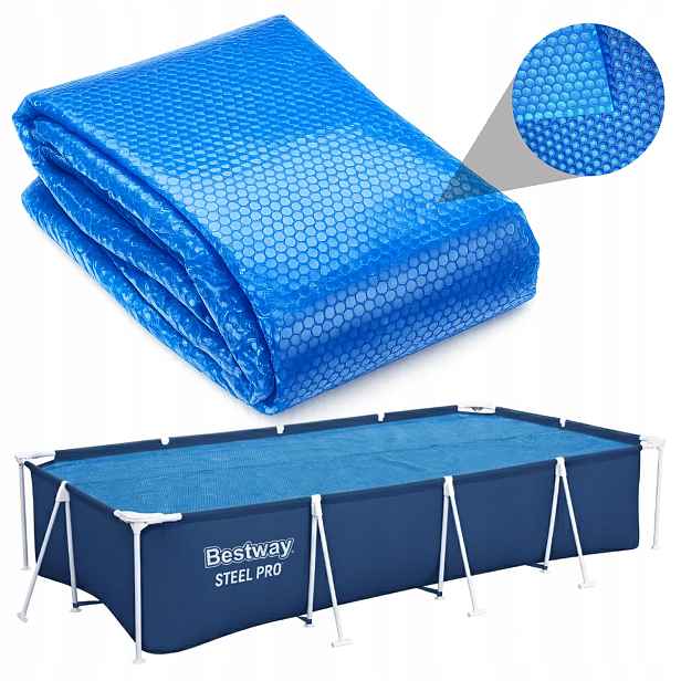 Silná krycí plachta 220µm na bazén do bazénu Bestway Steel Pro 400x211x81