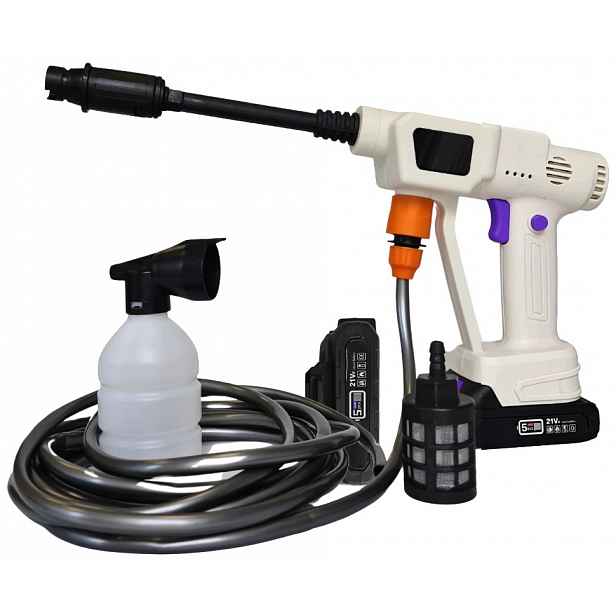 Tlaková myčka Sku 528 21V 200W 600 Psi 2 akumulátory kufr