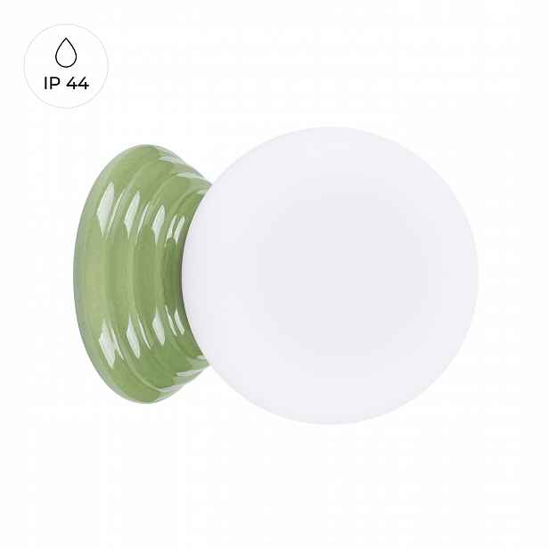Nástěnná lampa Zori zelená IP44
