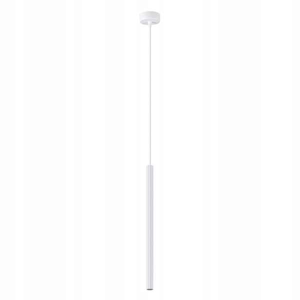 Sollux Lighting Závěsná lampa kovová bílá Arche Ø8 cm 1xG9 8W