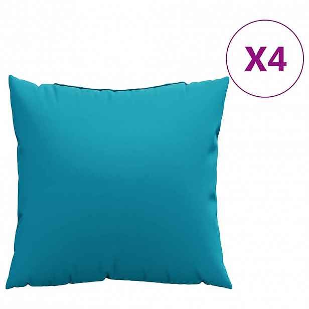 vidaXL Polštáře na pohovku 4 ks modré 60 x 60 cm látkové