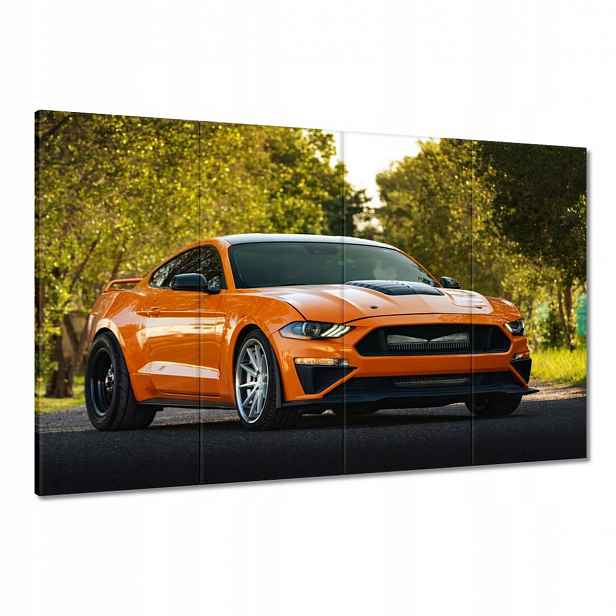 Obrazy 120x80 Oranžové auto