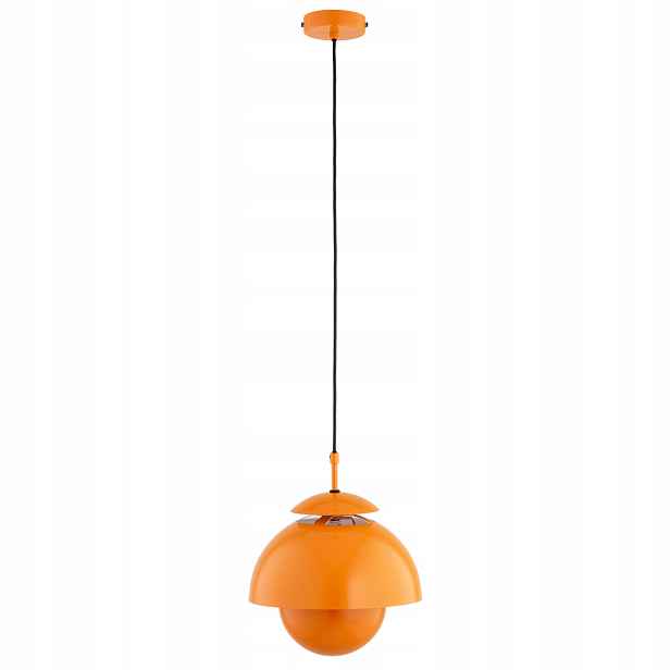 Alfa Runo závěsná lampa oranžová 1xE27 kov