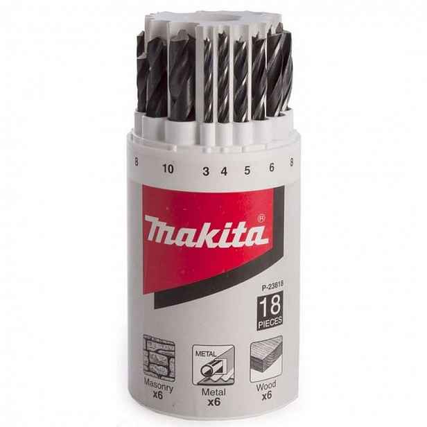 Makita - 18dílná sada vrtáků P-23818