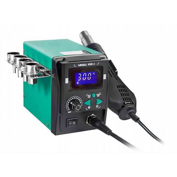 Pájecí stanice Yihua 959D II 700W hot air svářečka 100-480°C 4 trysky