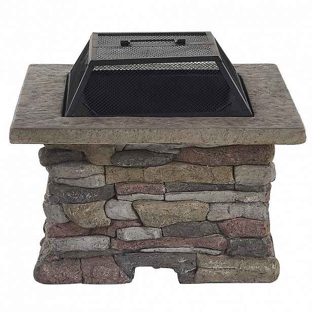 OHNIŠTĚ světle šedé Leichtbeton obdélníkové Kelud