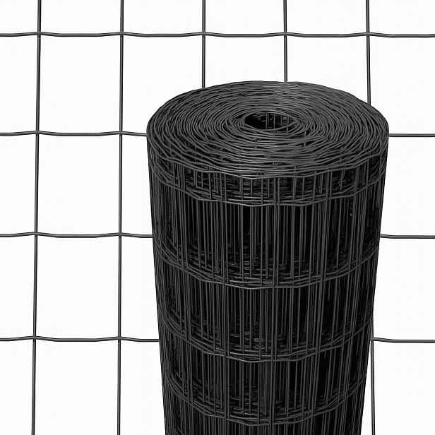 Plotová Síť 100 cm Potažená 1 m Svařovaná 20 m antracit oko10x 7.5