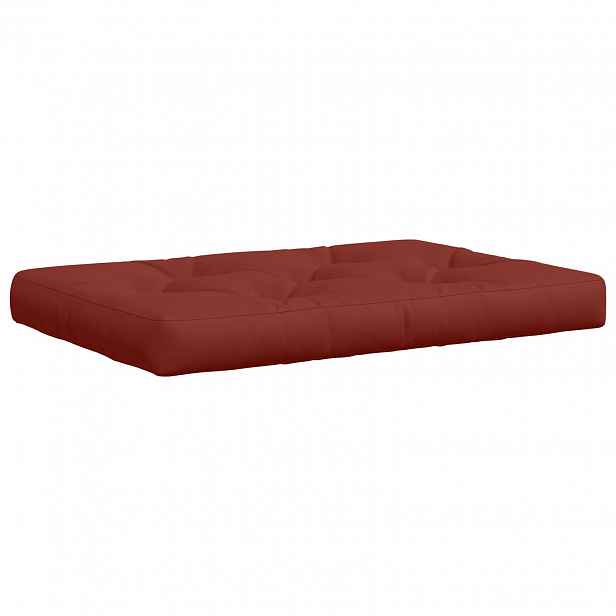 vidaXL Polstr na paletu VIANEN 100% polyester Červená 120 x 80 x 12 cm