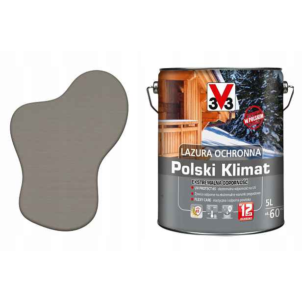 3V3 Výkonný lakovací nátěr pro střešní krytinu Impregnát na vodu Uv pro dřevo Extra Eko