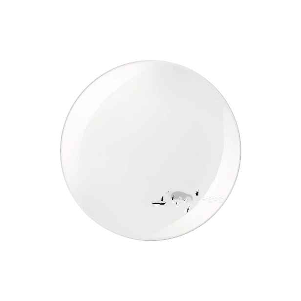 Dezertní talíř průměr 20,5 cm Joy Snow tracks north pole ASA Selection - bílý