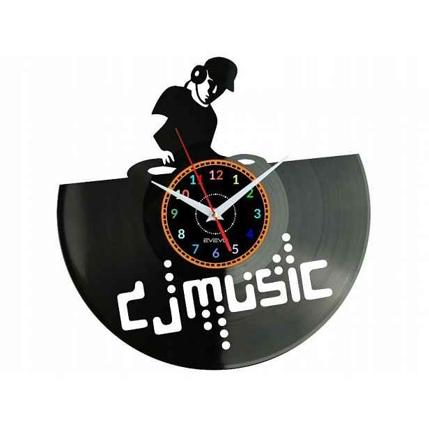 Dj Miusic Dárek Originální dekorace do domu Hodiny z vinylové desky