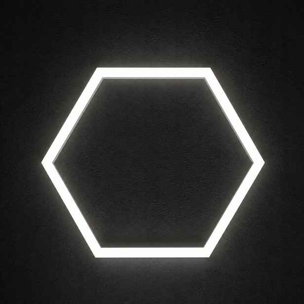 HEX1 Led panel bílý 92x79 Cm 42W 6500K studio barber stropní salon