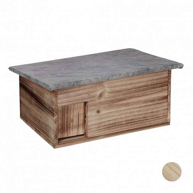Relaxdays DOMEK Opálený pro ježky stavebnice 46 cm