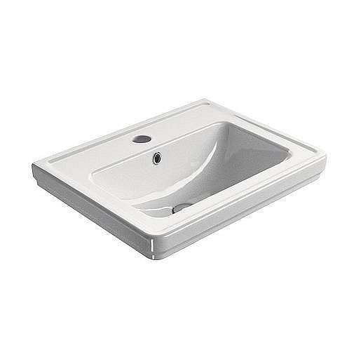 Umyvadlo Sapho Classic 60x46 cm otvor pro baterii, s přepadem 873111