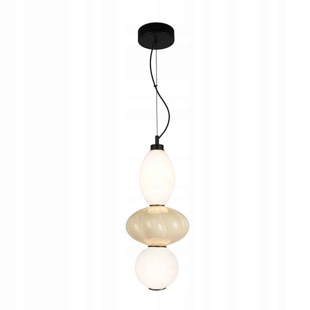 Závěsná lampa Art Deco Led 18W Bílo-béžová, kolekce Tordi, Italux