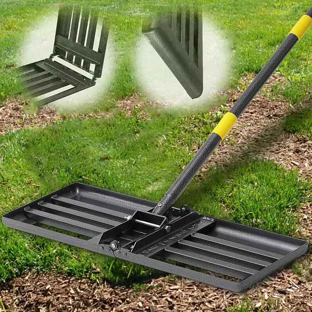 Hrábě Na Trávy 157 CM Z Nerezové Oceli Pro Zahradu A Trávník