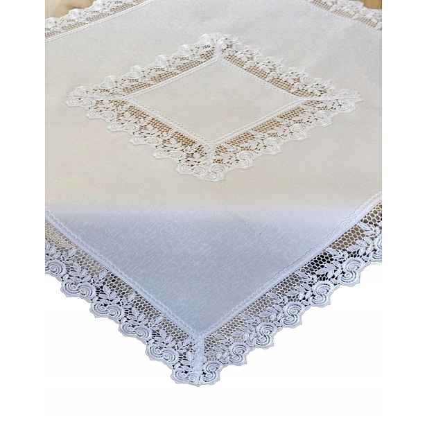 Obruba gipiurou elegantní 150x280 bílá 2028