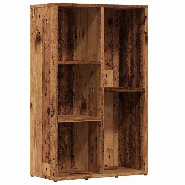 vidaXL Knihovna old wood 50x25x80 cm kompozitní dřevo