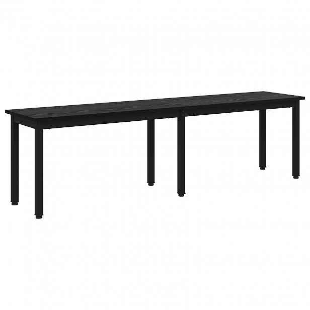 vidaXL lavice Černý dub 160 x 35 x 45 cm Kompozitní dřevo