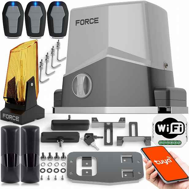 Force Titan SL600 Pohon Pro Posuvná Vrata do 600 kg, Led Maják, WiFi