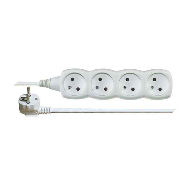 Kabel prodlužovací 4zásuvka Emos 2 m 1 mm2 IP 20
