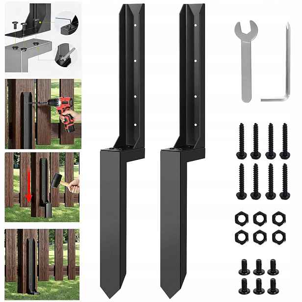 Plotový Sloupek 2KS 80CM Opravná Sada Pro Plotové Sloupky
