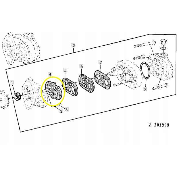 Sada těsnění 1032 kombajn John Deere AH66648