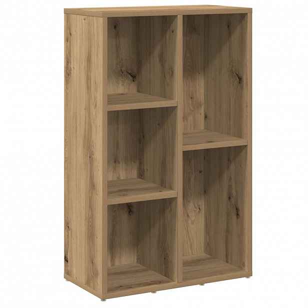 vidaXL Knihovna dub artisan 50x25x80 cm kompozitní dřevo