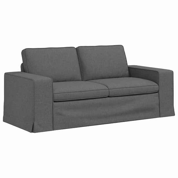 vidaXL Pohovka Tmavě šedá 182 x 80 x 82 cm textil
