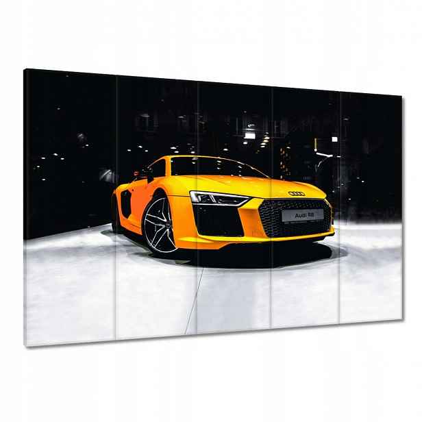Obrazy 100x70 Žluté Audi Audica R8