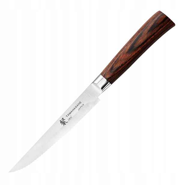 Tamahagane San Brown VG-5 Japonský Nůž na steaky z masa 12,5 cm