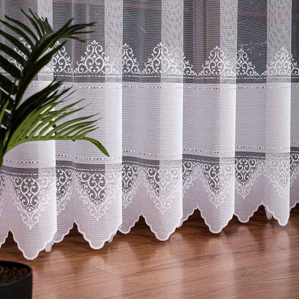 Mg Záclona 107363 M Bílá 250x250 cm Hotová S Páskou Šitá M