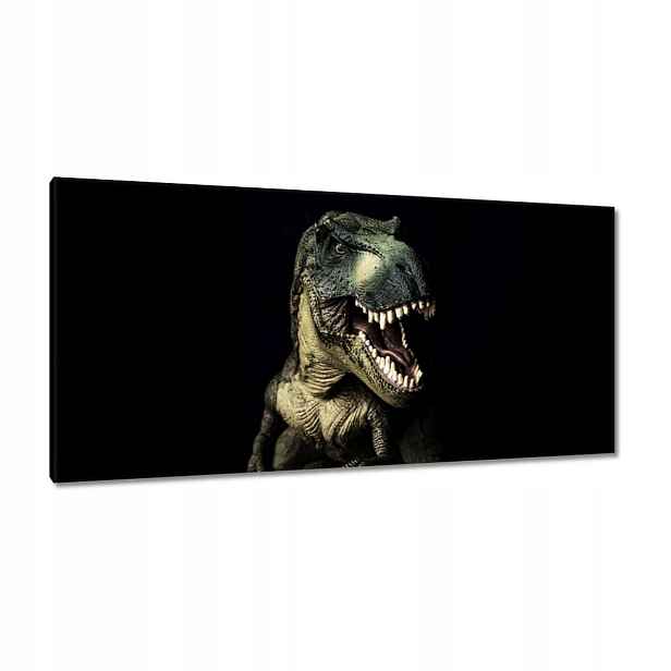 Obrazy 115x55 Tyranosaurus-t-rex černý
