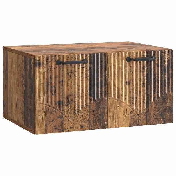 vidaXL Nástěnná TV skříň Staré dřevo 59,5 x 41 x 30 cm